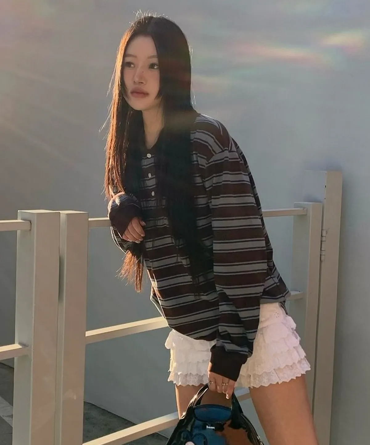 Rock Cake Striped Polo T-Shirt