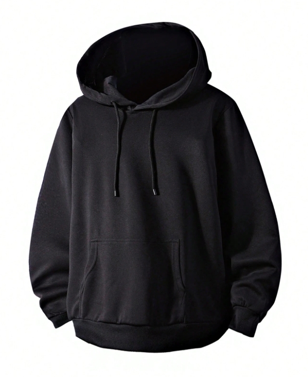 KADMAX大尺碼-熱門大碼加大寬鬆純素質感帽TEE〈KSMS2623〉