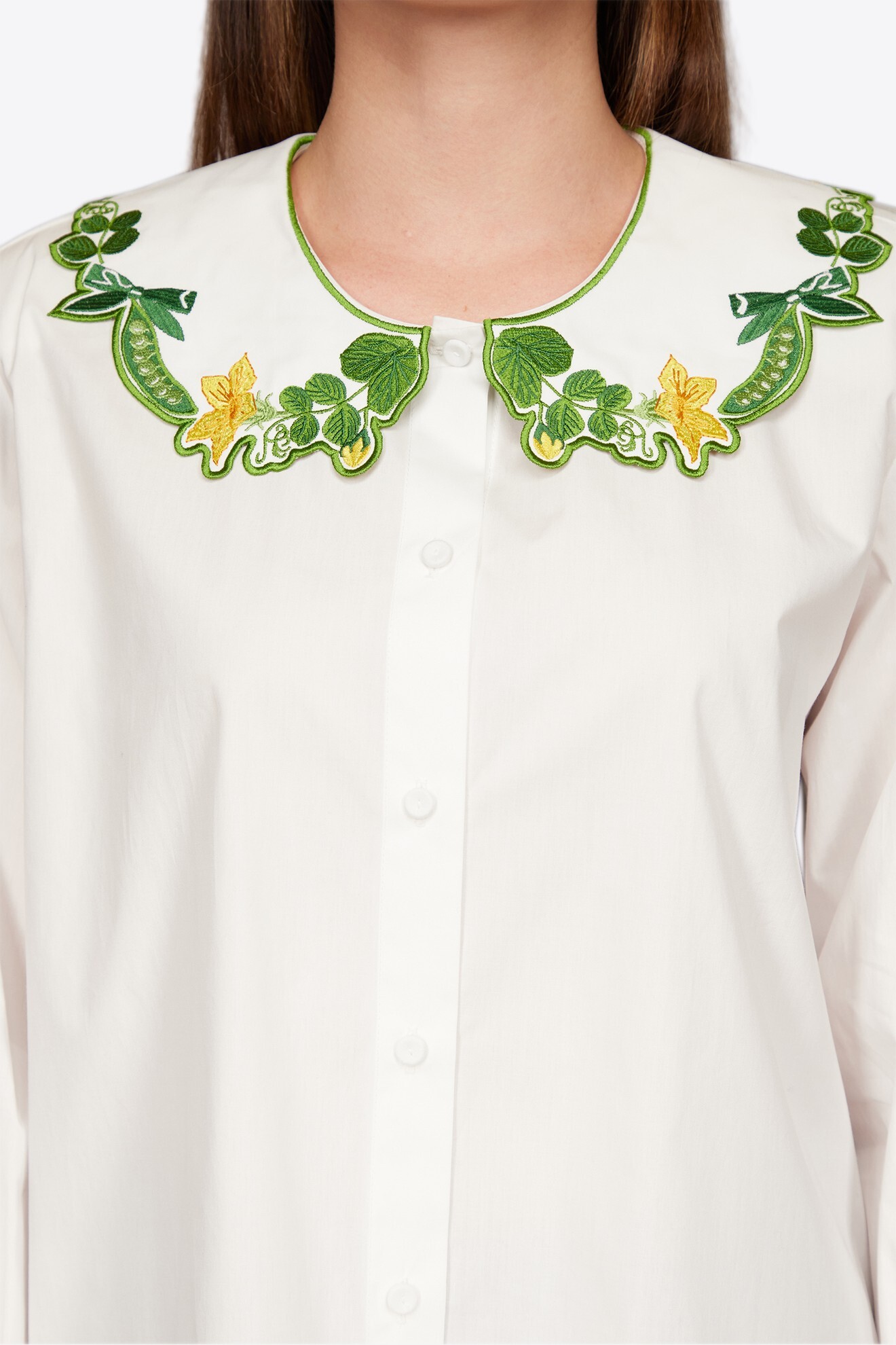 VIVETTA 花卉刺繡襯衫