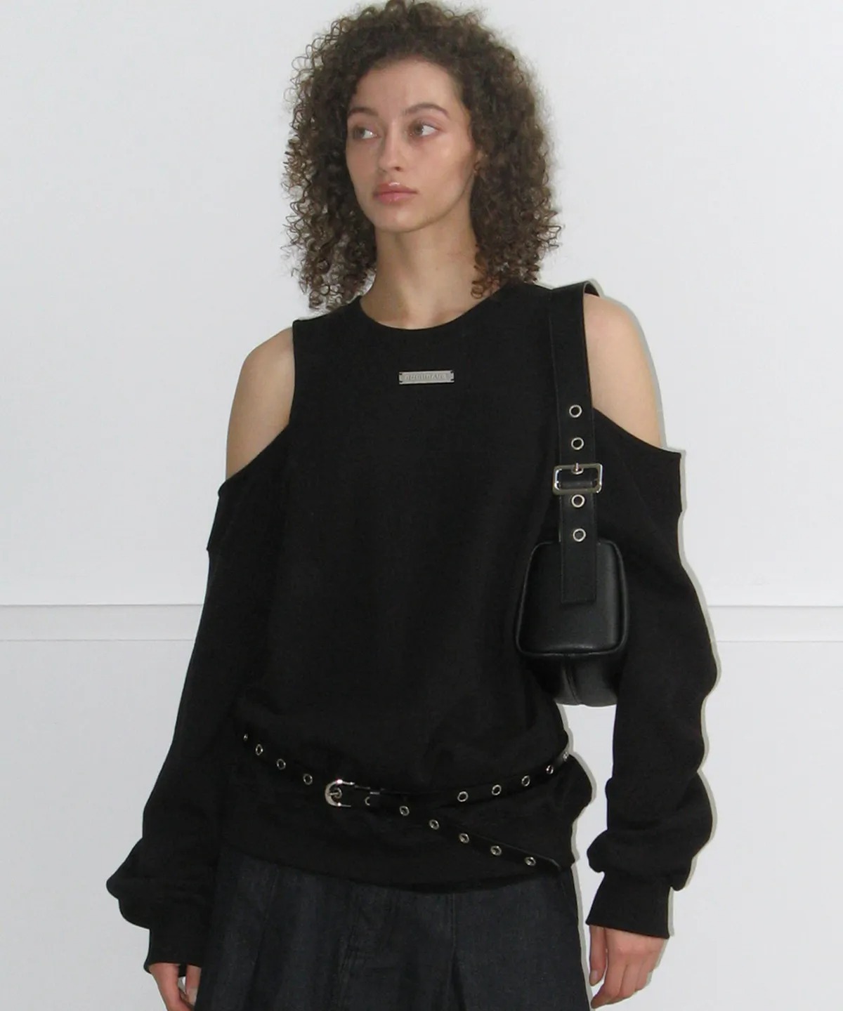 Rock Cake Open Shoulder Sweatshirt