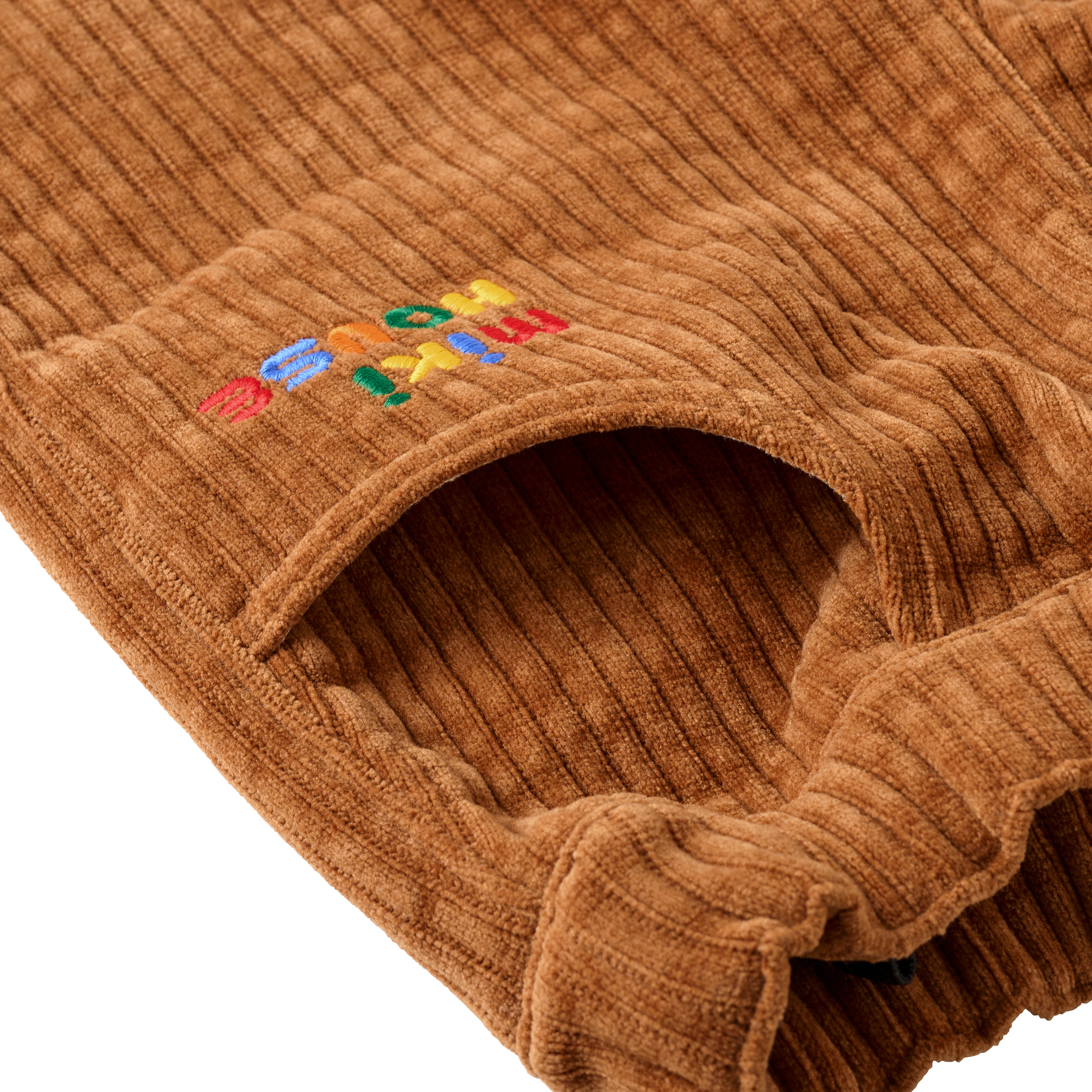 MH 徽章燈芯絨長褲