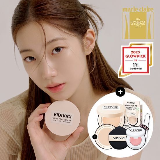 VIDIVICI 裸光水潤完美氣墊粉底 附補充裝【5款色號】