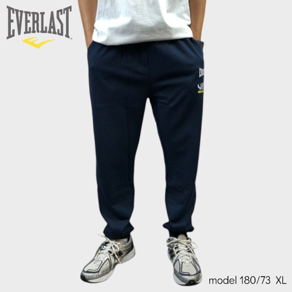 EVERLAST 長褲 兩色 刺繡LOGO 縮口 棉長褲 男 4155150320 4155150380