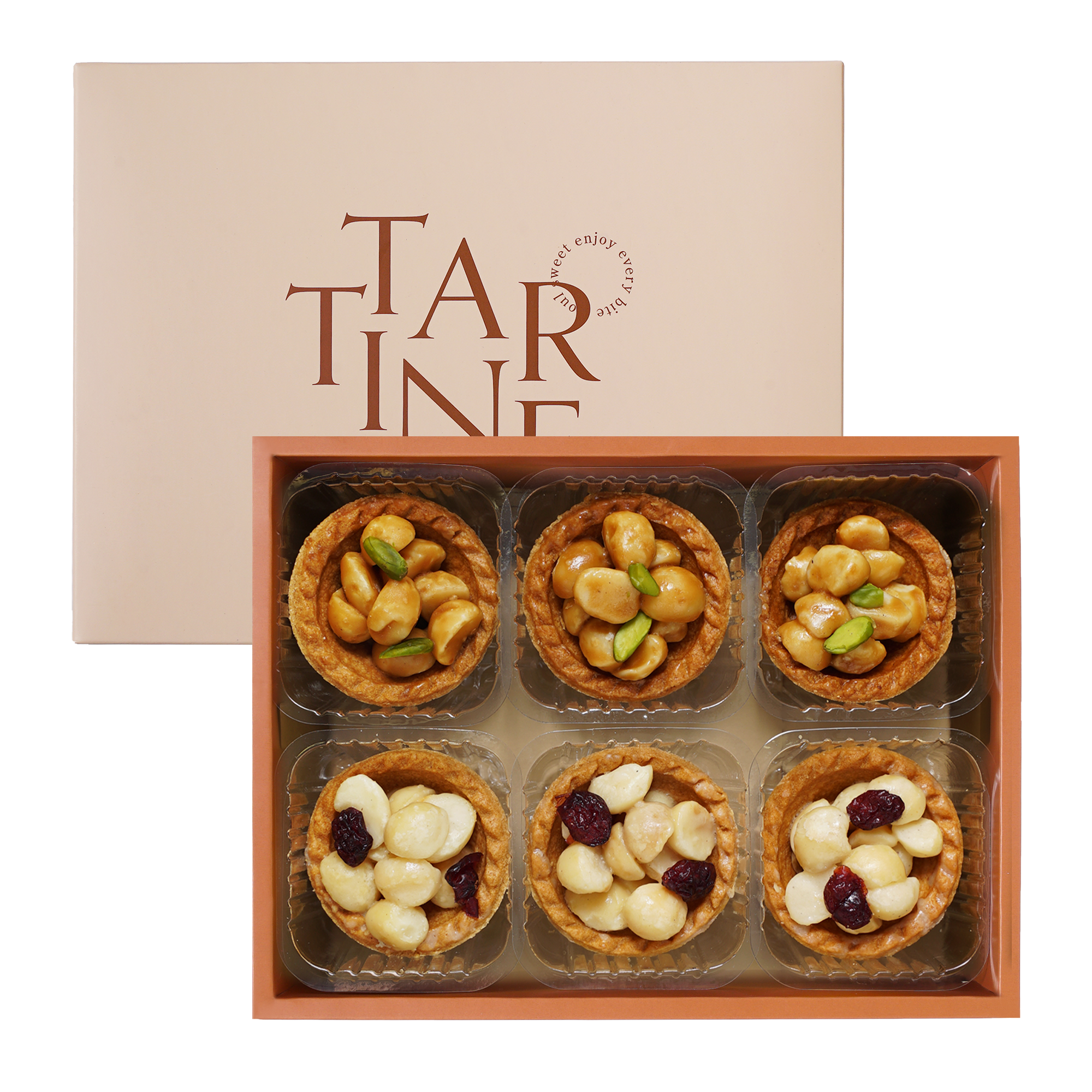 碰碰胡禮盒（6入）【堅果塔/2026春節禮盒/過年/夏威夷豆/開心果】