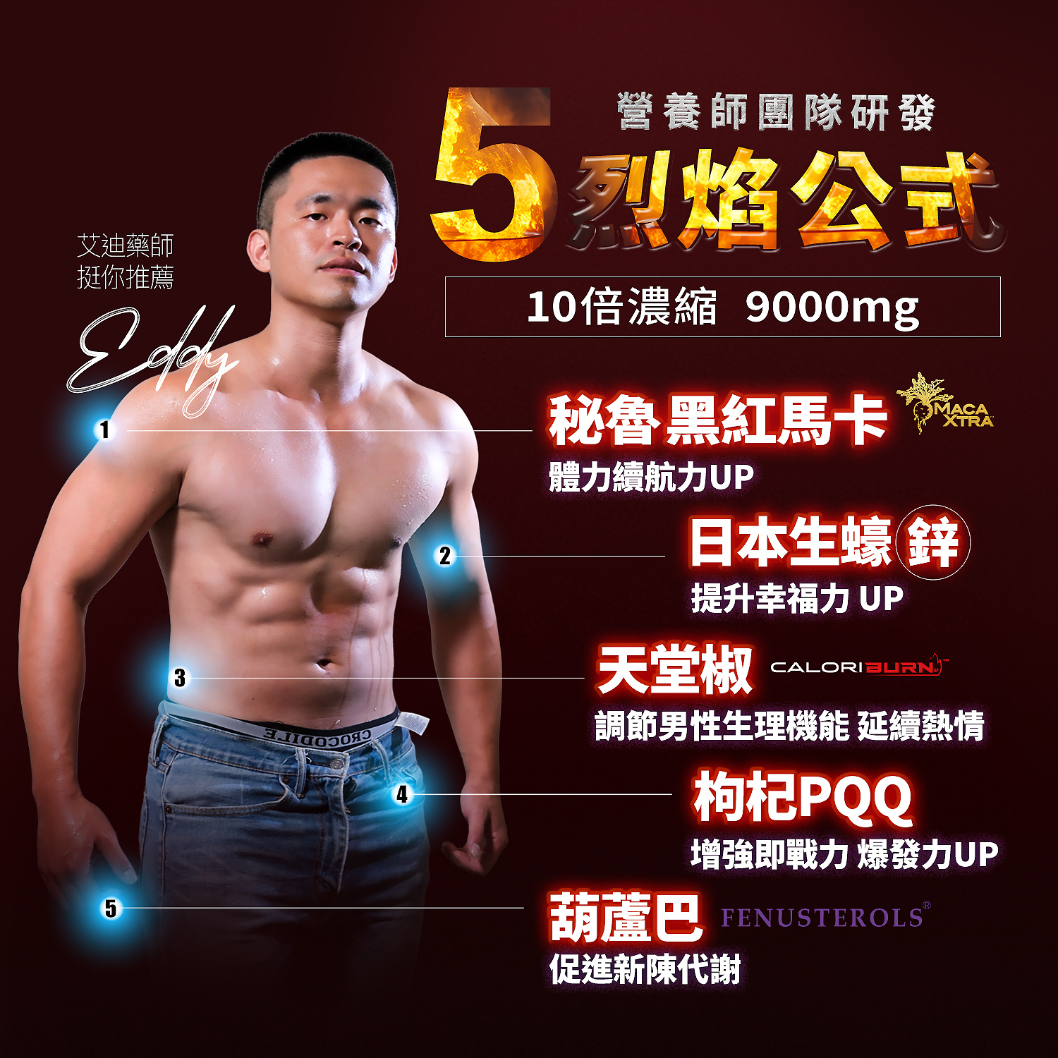 至尊烈焰黑瑪卡 (15粒/包)