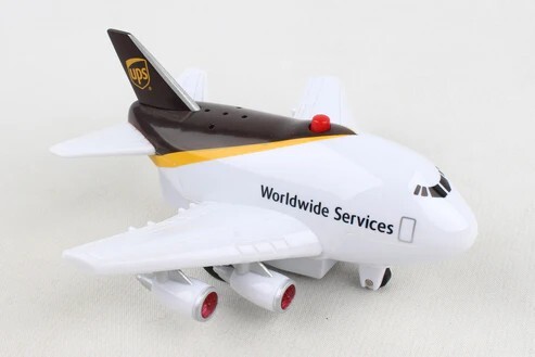 優比速航空貨運 聲光迴力飛機玩具