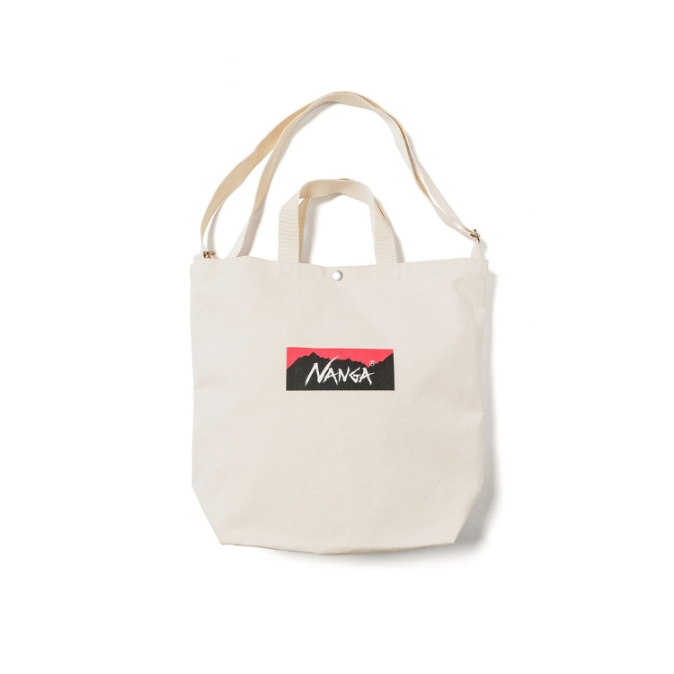 NANGA LOGO CANVAS TOTE 2 WAY BAG