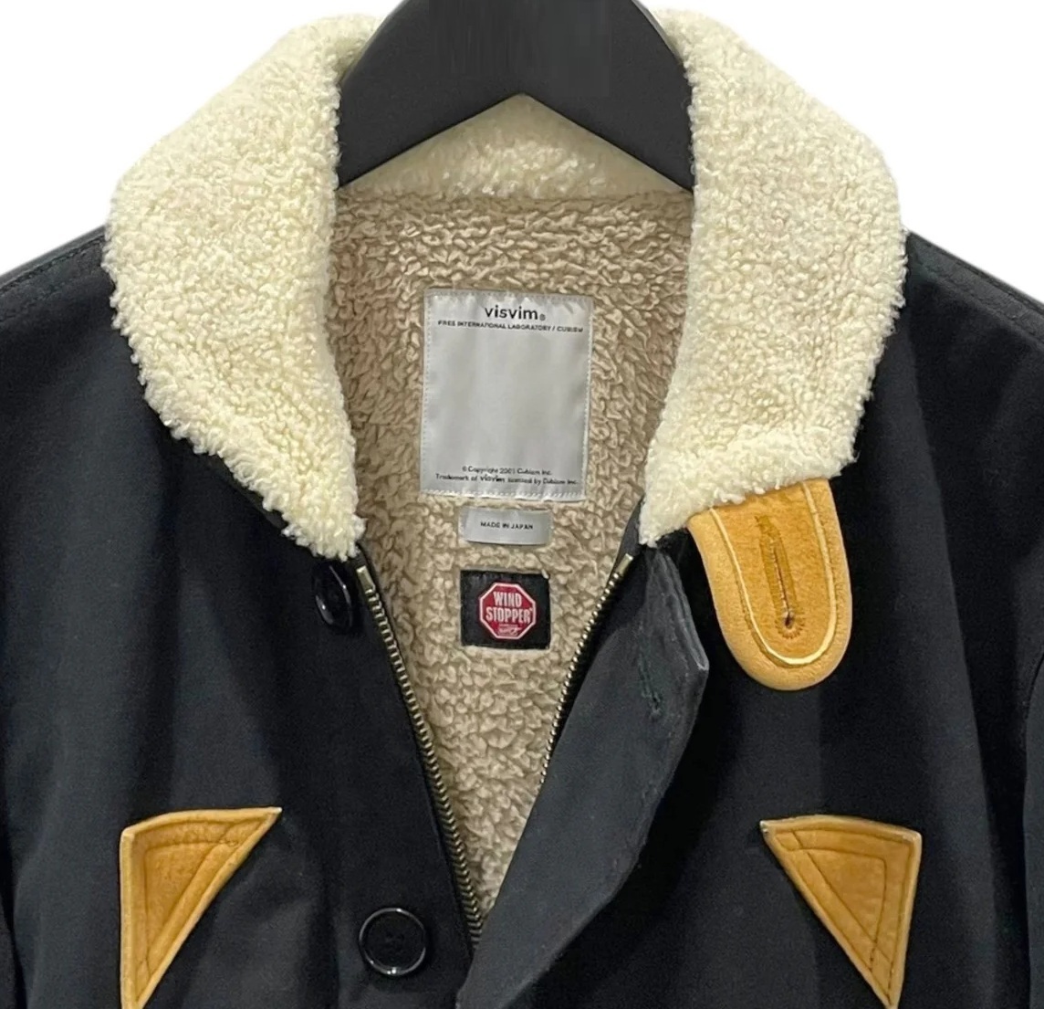 VISVIM DECKHAND JACKET WINDSTOPPER (( USED A )) 中古美品 - BLACK SIZE 2 PRE ORDER ITEM (預訂中)