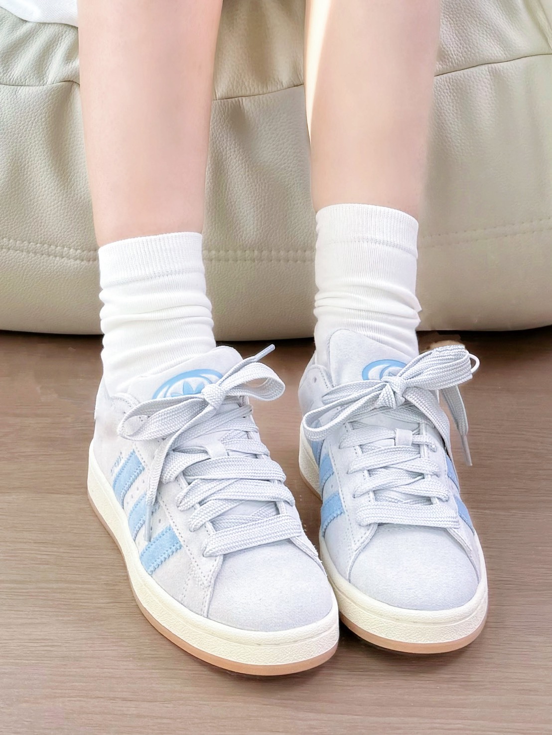 ADIDAS  CAMPUS 00S 寶寶 灰藍 草莓粉