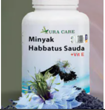 [S] AURA CARE BLACK SEED OIL + VIT E, 120 CAPSULES/BTL, AC03 (AC03)