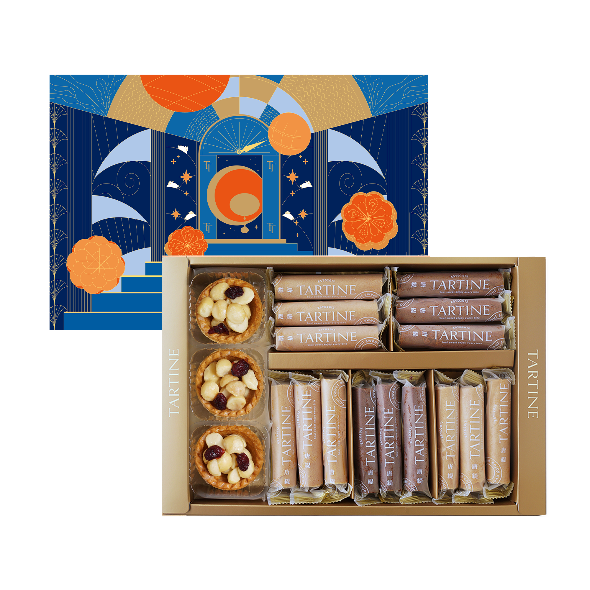 萬事安康禮盒（18入）【綜合蛋捲/2026春節禮盒/過年/開心果/堅果塔】