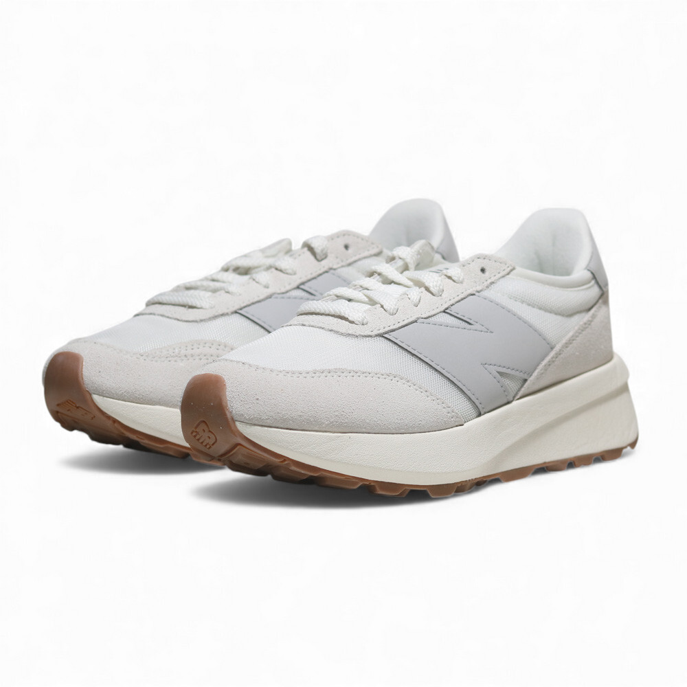 NEW BALANCE 休閒鞋 NB 370 灰白色 麂皮拼接 復古鞋 男女 U370SF