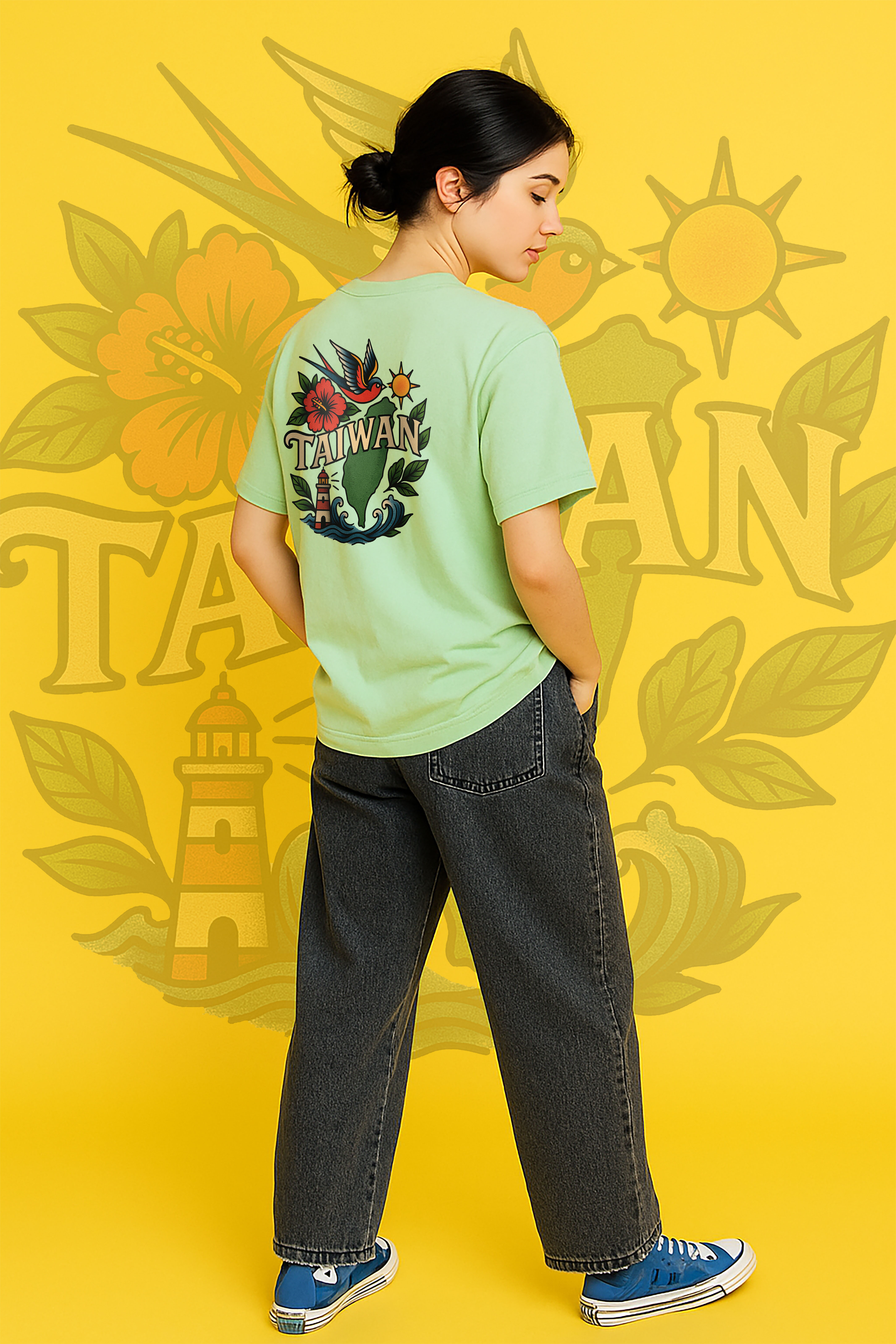 BDK.製造 - 老美式刺青TAIWAN - 短T〈BDK2514〉