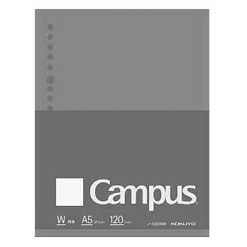大人Cpus A5 活頁紙 空白120枚｜KOKUYO 日本