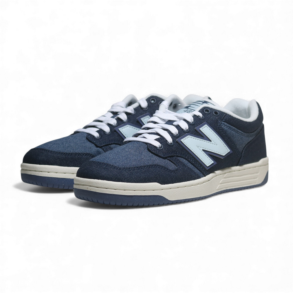 NEW BALANCE 休閒鞋 NB 480 深藍 牛仔布 復古鞋 男 BB480LDD