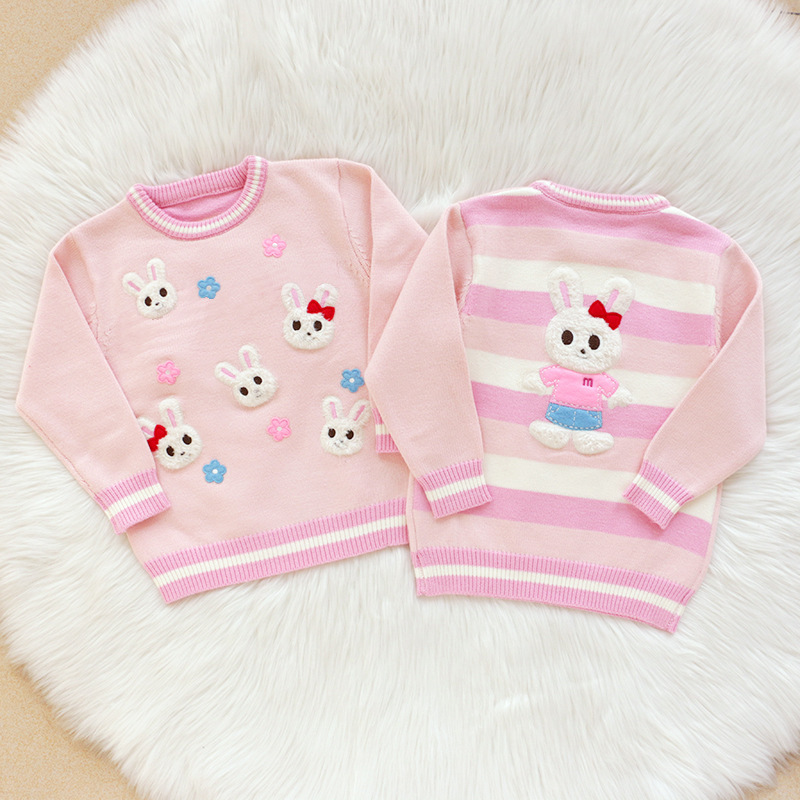 𝐌𝐢𝐤𝐢 𝐇𝐨𝐮𝐬𝐞 花朵小兔雙面針織毛衣