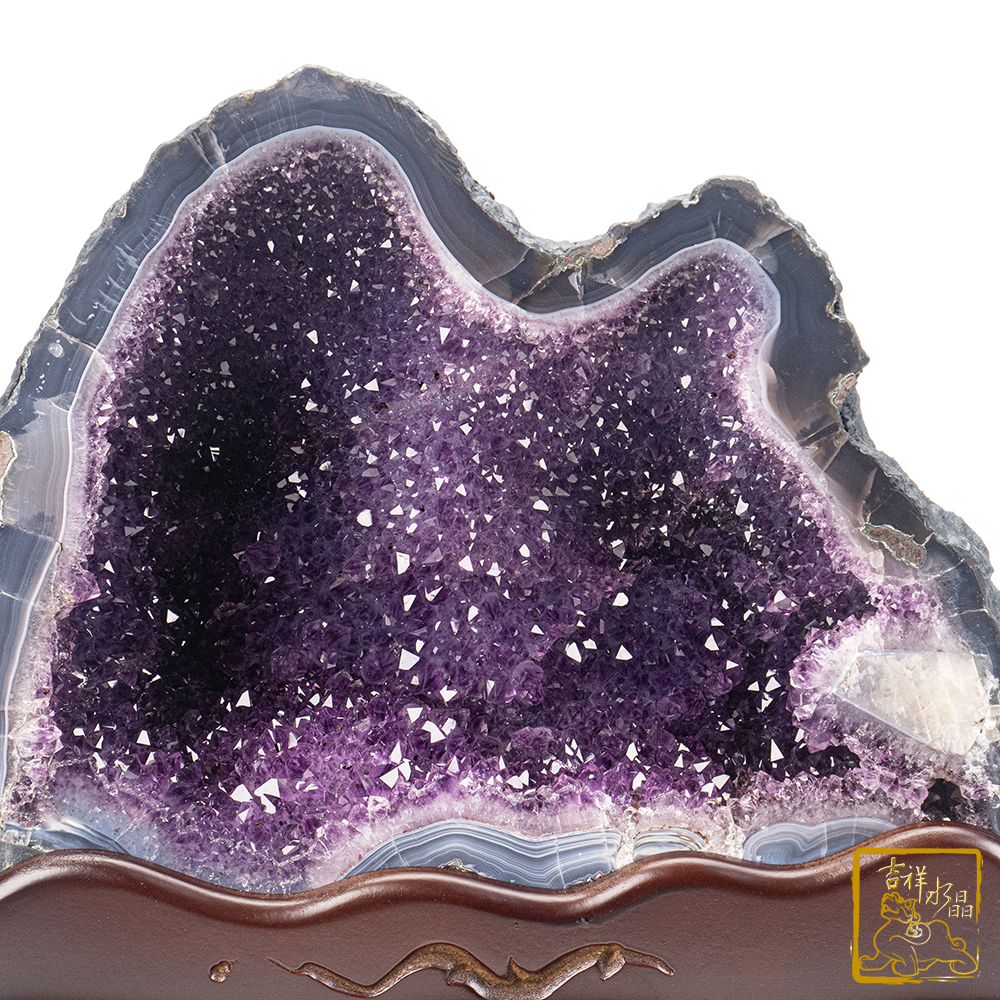 巴西紫水晶洞 12kg 水型晶洞