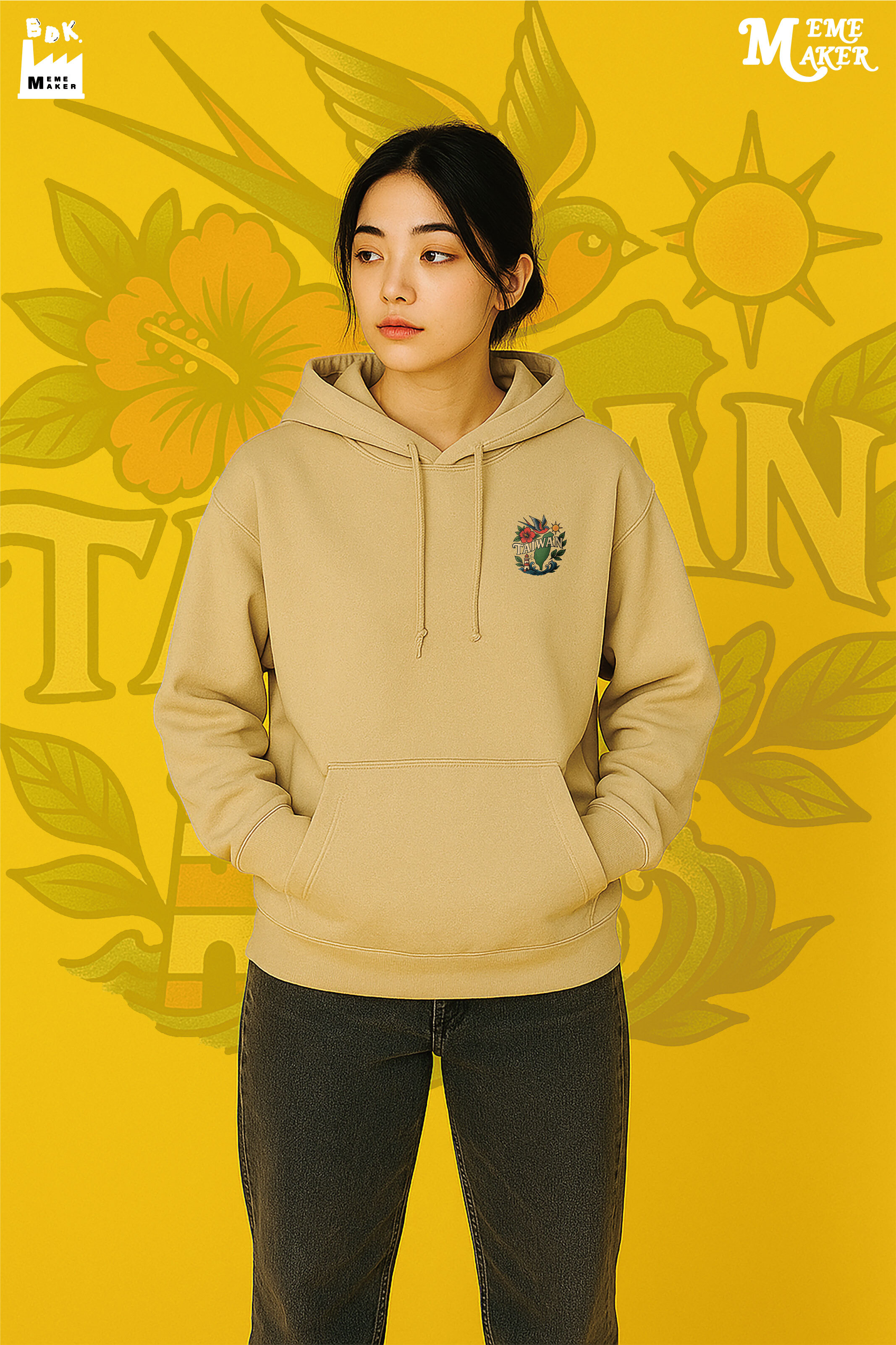 BDK.製造 - 老美式刺青TAIWAN - 帽T〈BDK2515〉