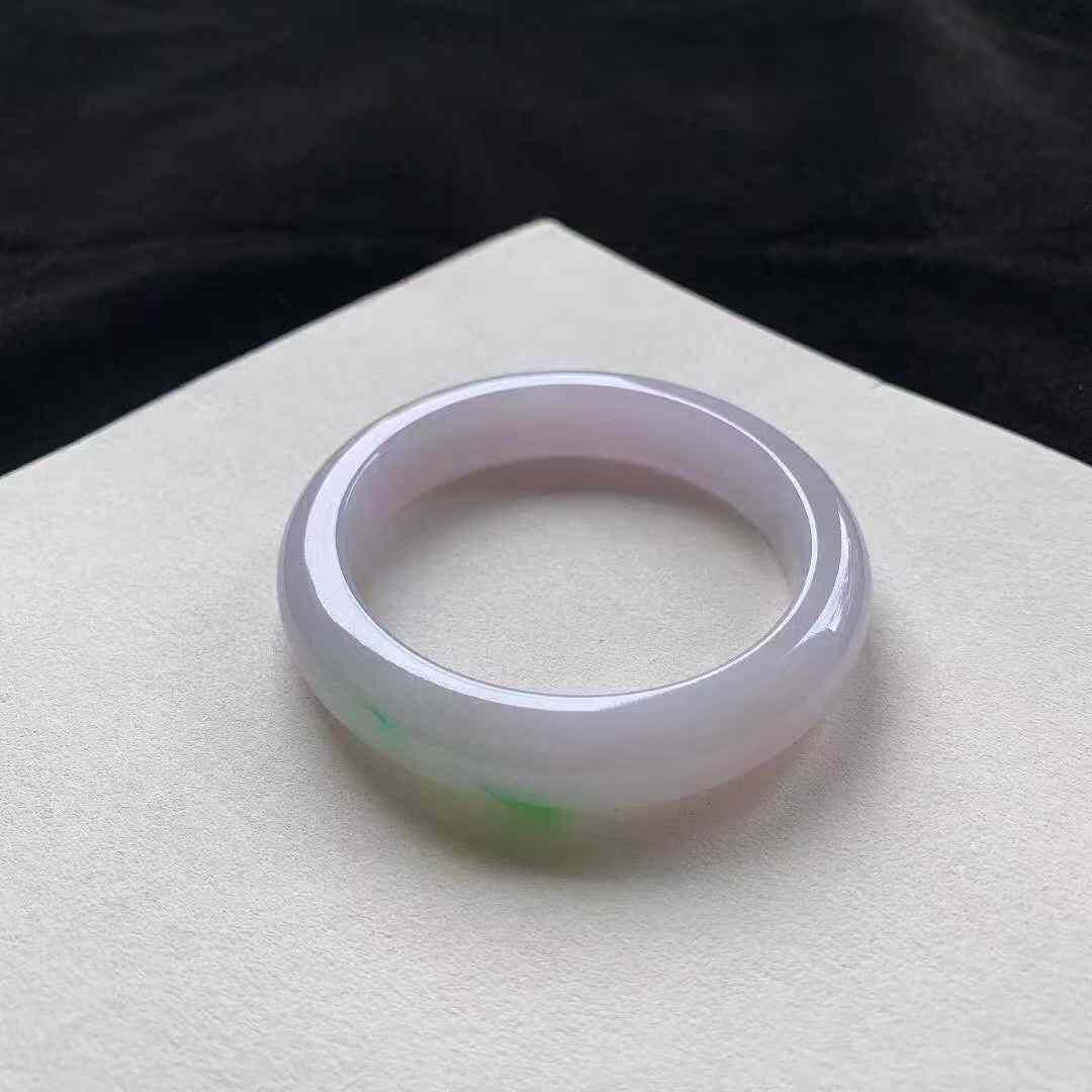 1152342 54.5mm翡翠冰春彩正圈手鐲 (54-56)