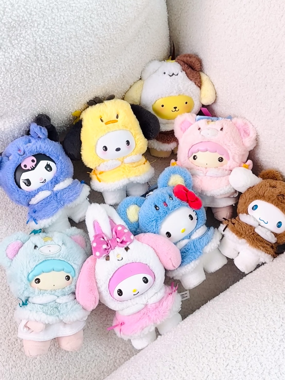 三麗鷗 小斗篷系列 搪膠 毛絨 掛件