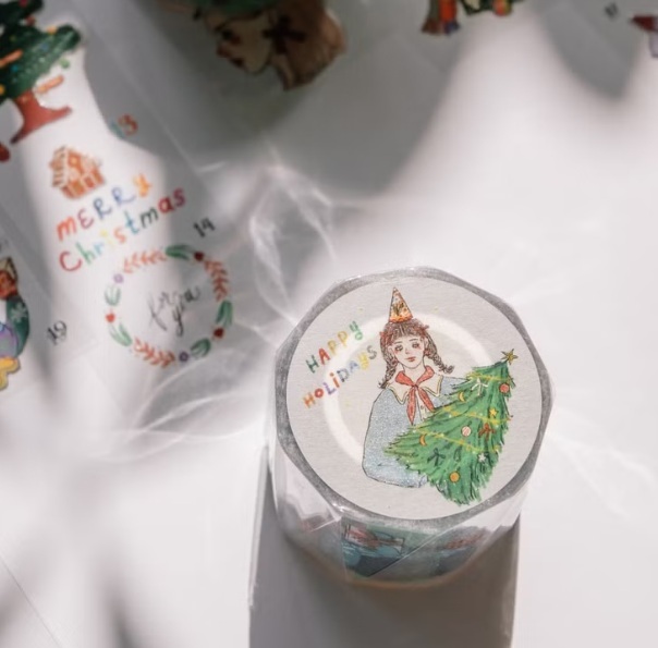 甜蜜生活．聖誕節倒數！ 4cm亮面PET膠帶 <整捲/分裝>