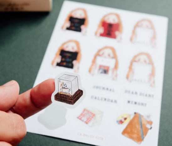 甜蜜生活．2026手帳用 A6可書寫割型貼紙