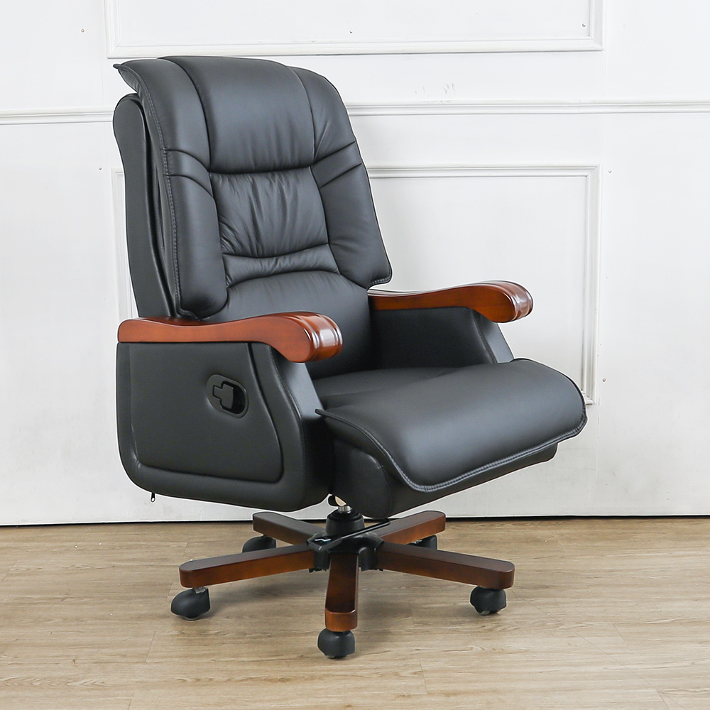 森爵半牛皮主管辦公椅