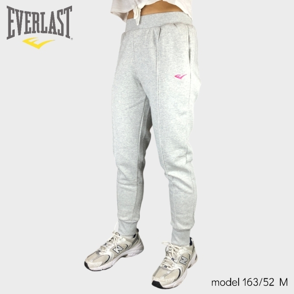 EVERLAST 長褲 灰色 內刷毛 休閒 棉長褲 女 4152150111