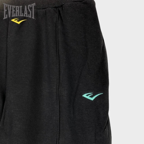 EVERLAST 長褲 黑色 內刷毛 休閒 棉長褲 女 4152150120