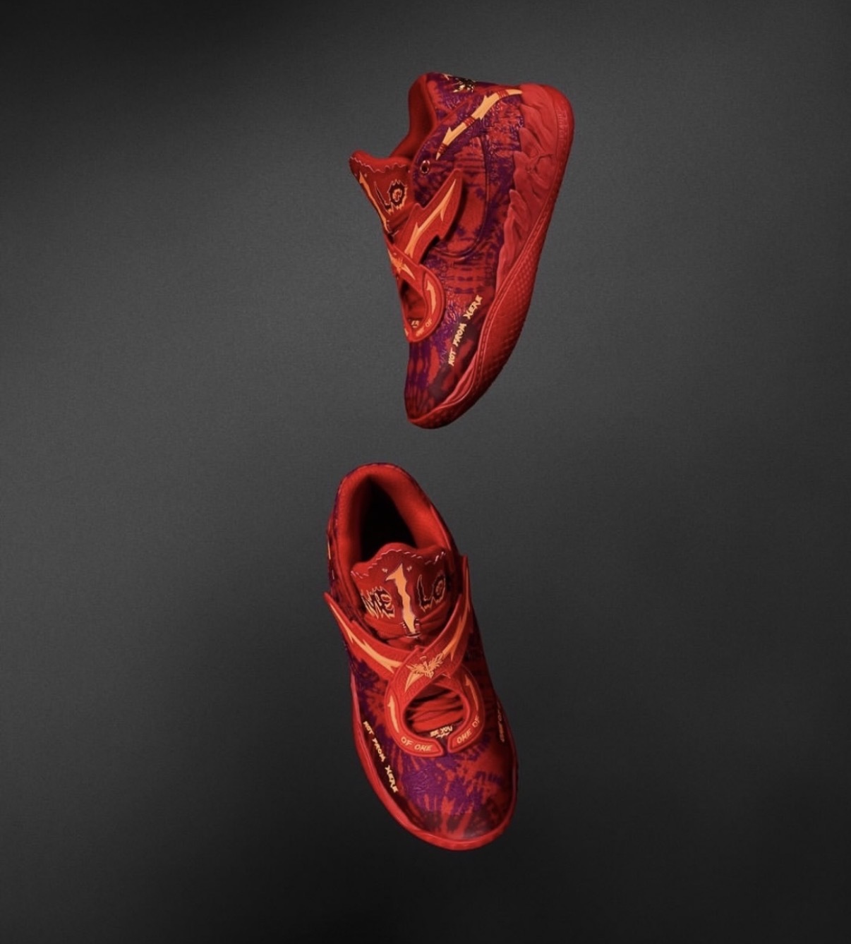 男女鞋 PUMA MB.05 CROWD SURF 紅橘 骷髏頭 翅膀 緩震 運動 籃球鞋【312132-01】LaMelo Ball