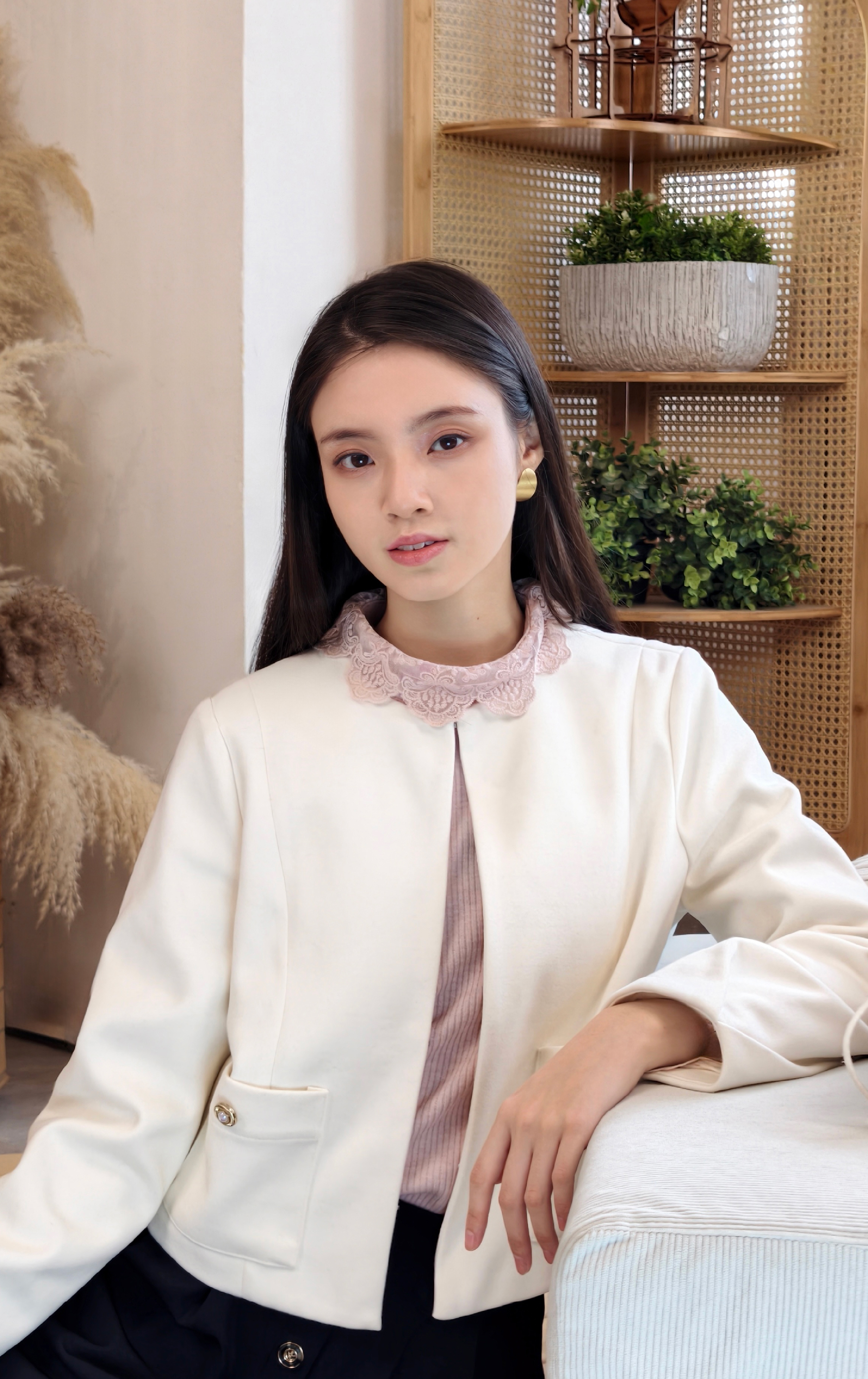 毛絨口袋外套 JK0934