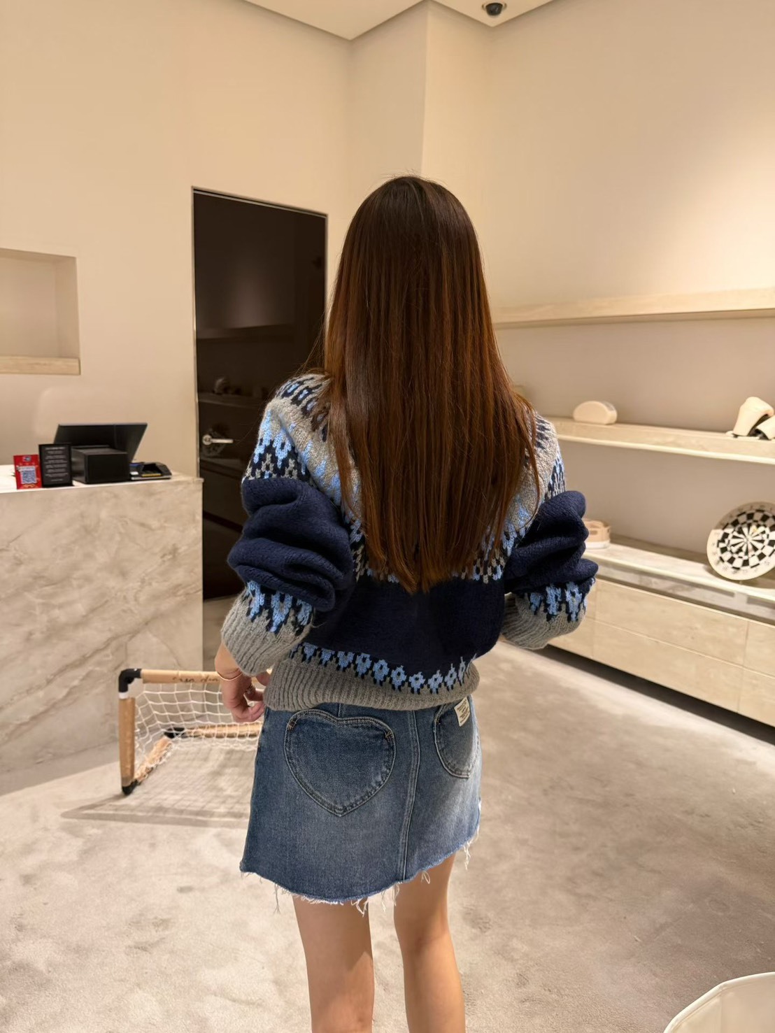 6641開岔愛心口袋褲裙