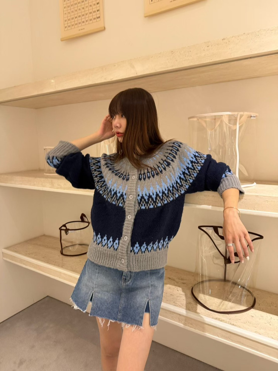 6641開岔愛心口袋褲裙