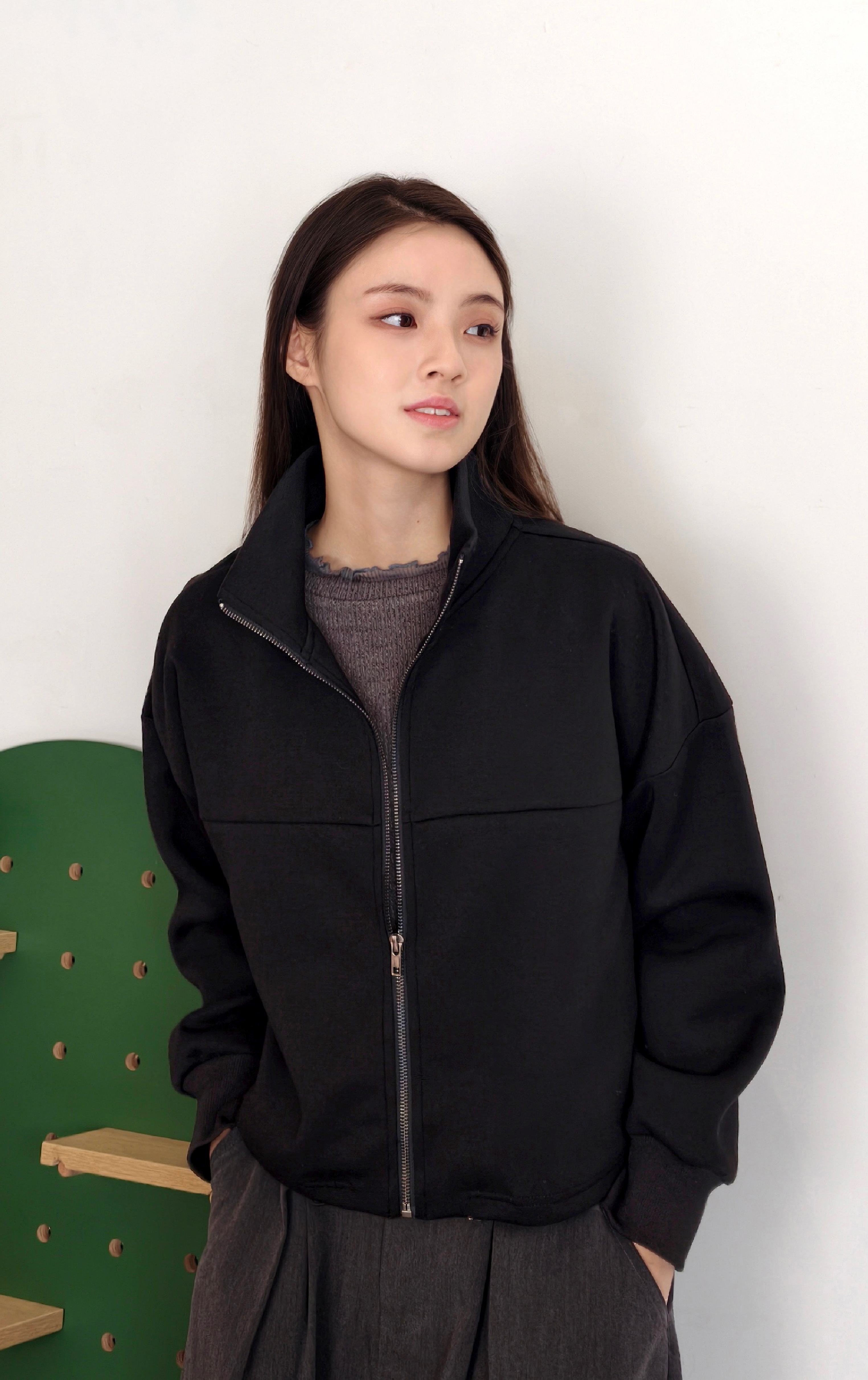 鈕扣條紋上衣 LT0325