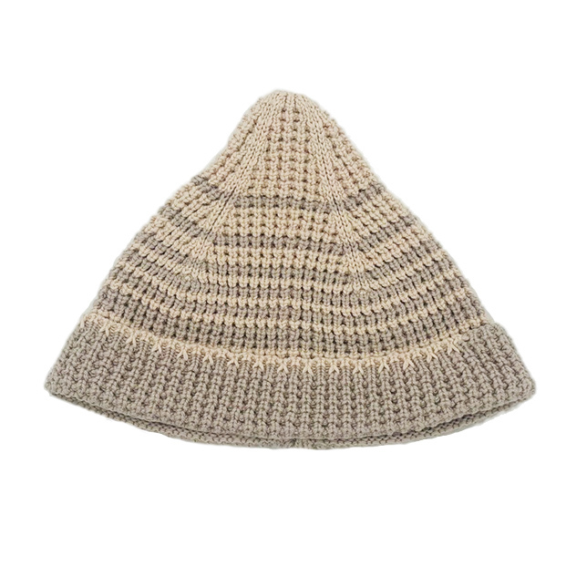 Wood grain Gradient Cuffed Beanie