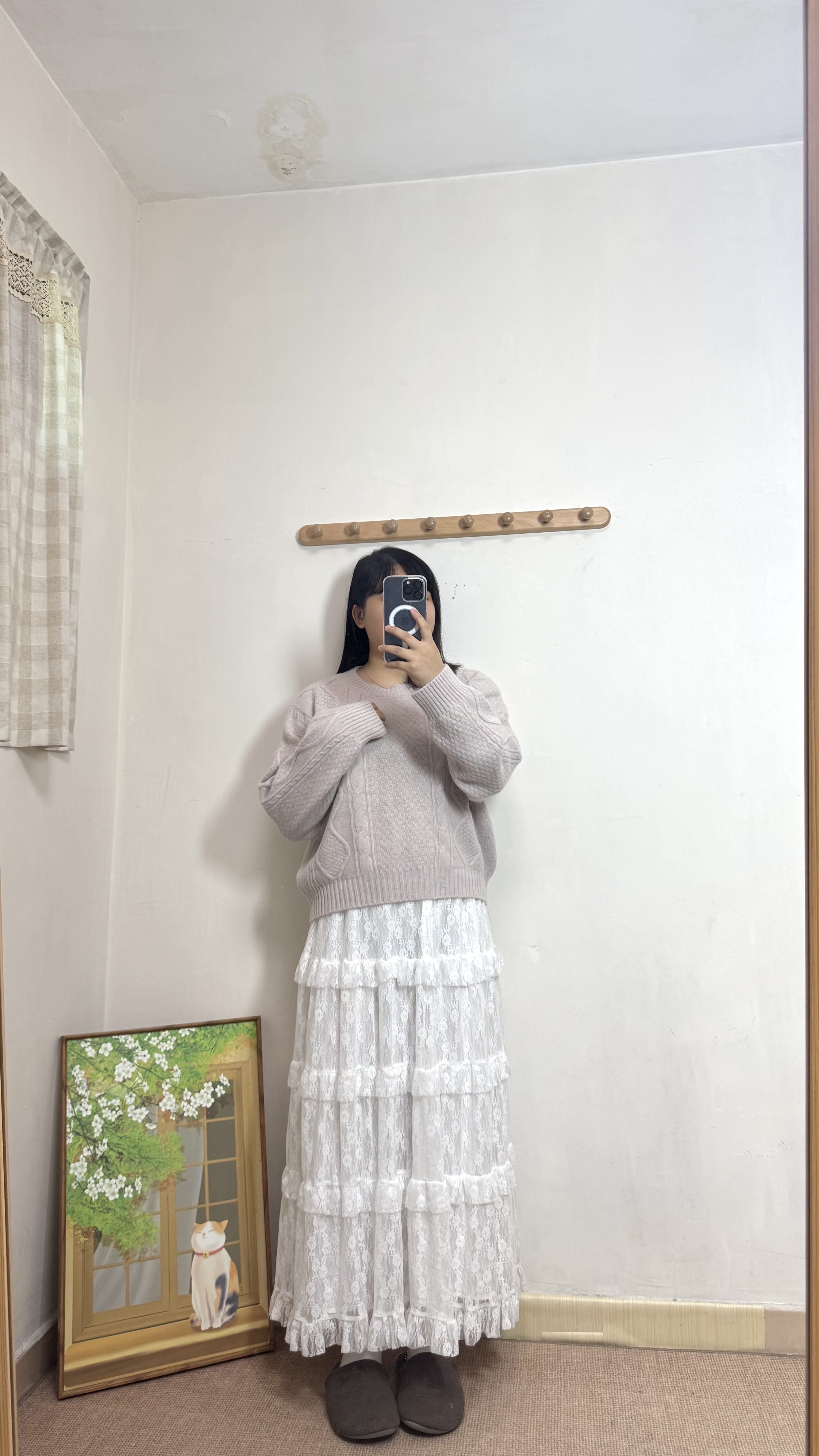 圓領短身扭紋冷衫