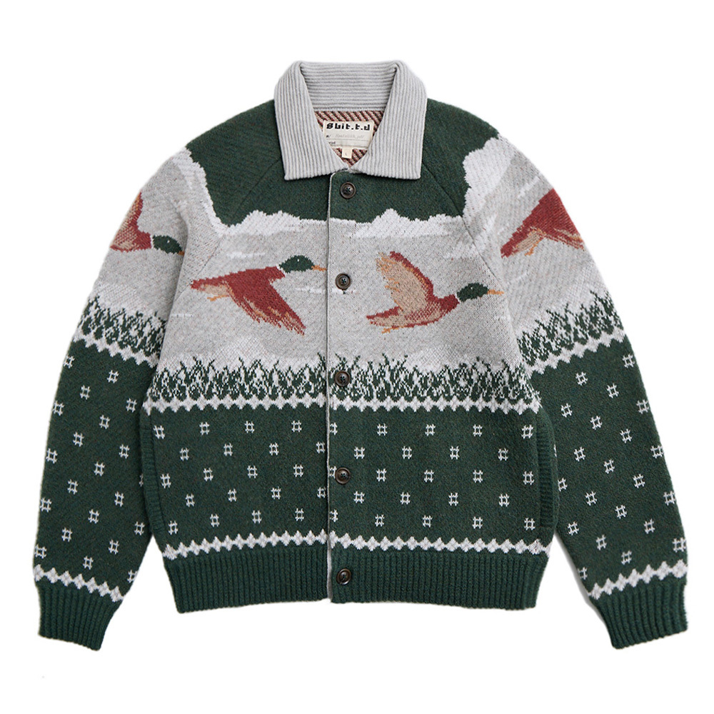 Ginger Duck in Inokashira Park Raglan Sleeve Jacket Green