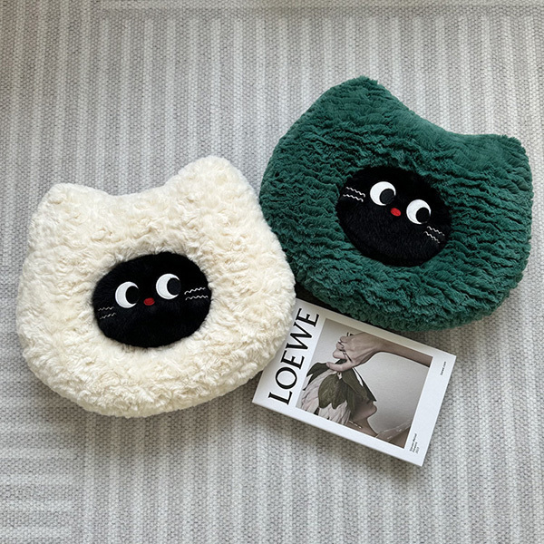軟萌貓貓頭抱枕靠墊