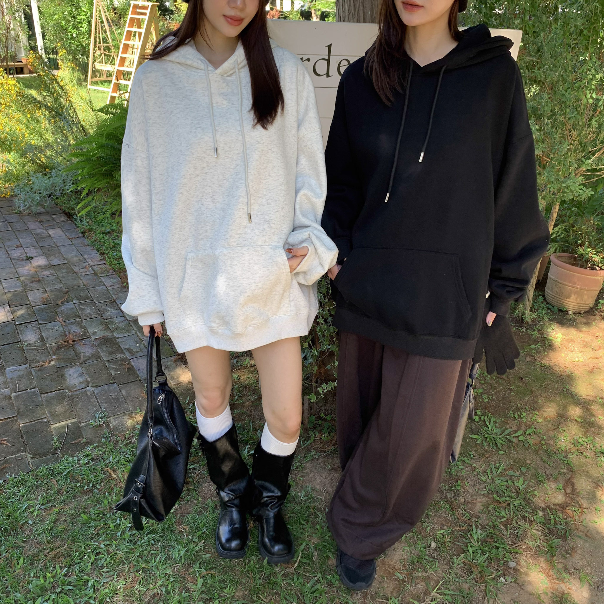 ISA_(熱銷破千件!)最強CP款 刷絨口袋大帽TEE_51110