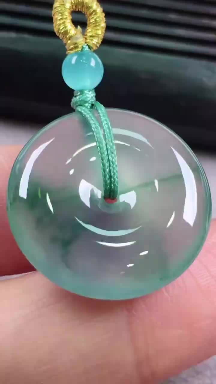 翡翠平安扣 (22.1mm直徑),天然翡翠A玉, 緬甸玉, Jade, Jadeite