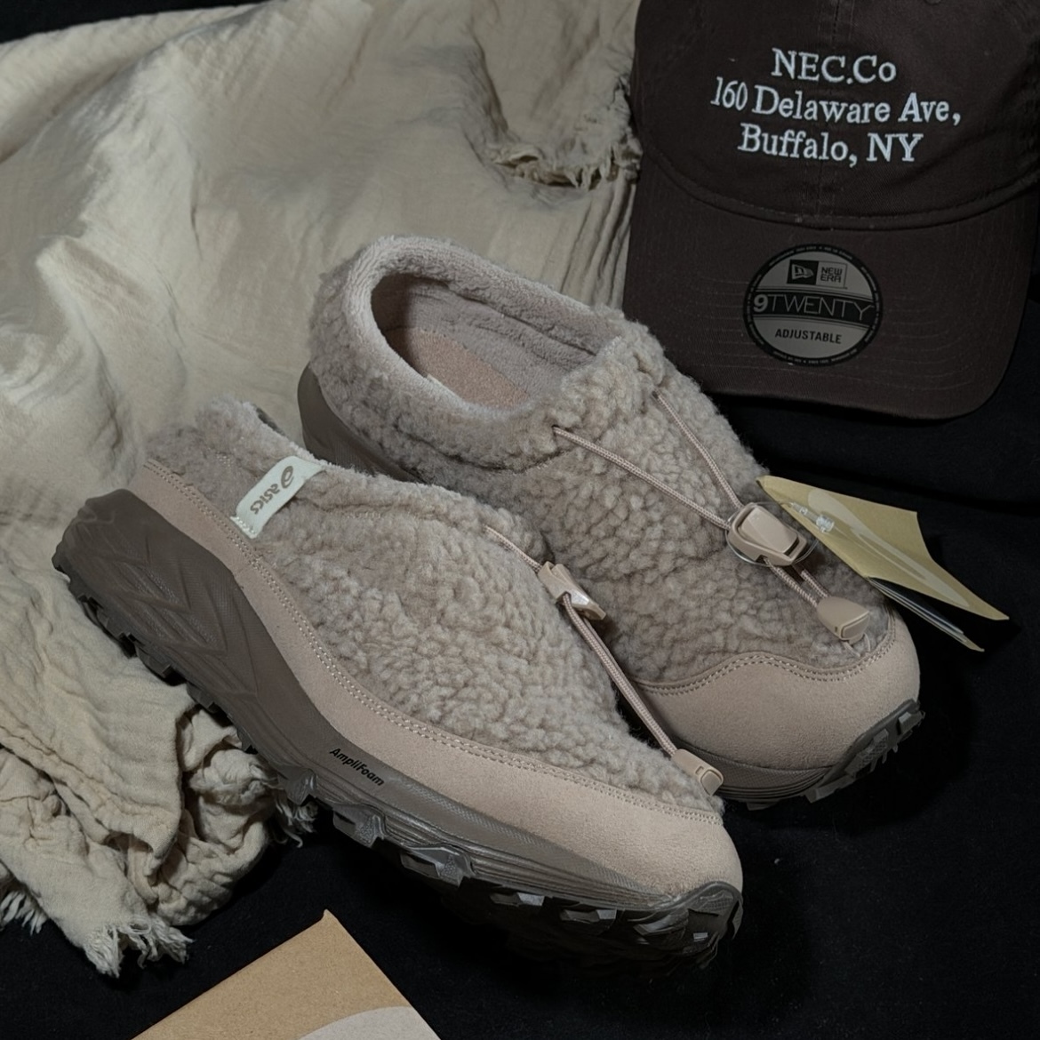 ASICS GEL-SONOMA WT 淺棕色 泰迪毛毛拖 秋冬款 休閒鞋 1203B036-200