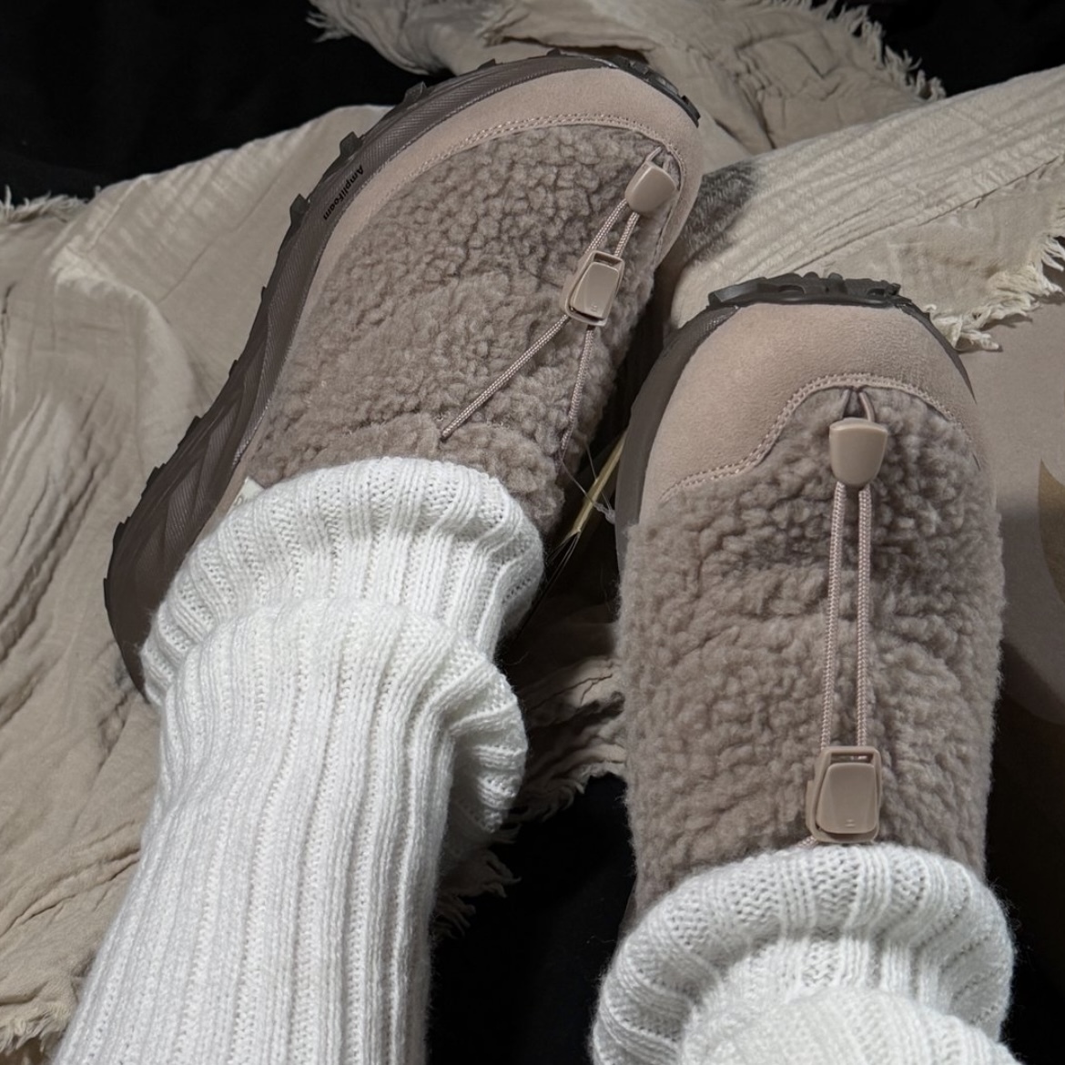 ASICS GEL-SONOMA WT 淺棕色 泰迪毛毛拖 秋冬款 休閒鞋 1203B036-200