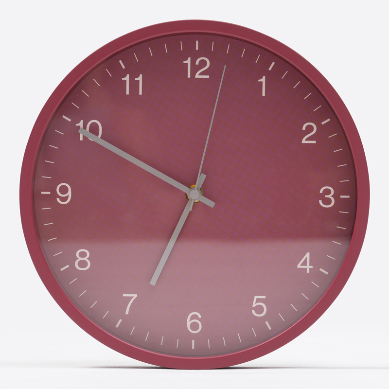 SP 電池式掛鐘/紅