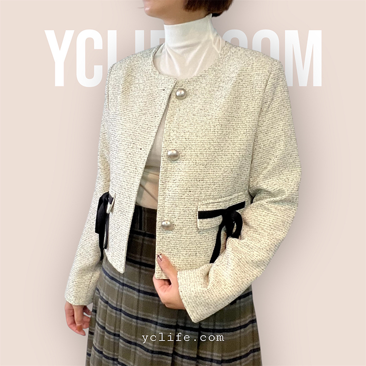 【平替款】巴黎蝴蝶結短版外套