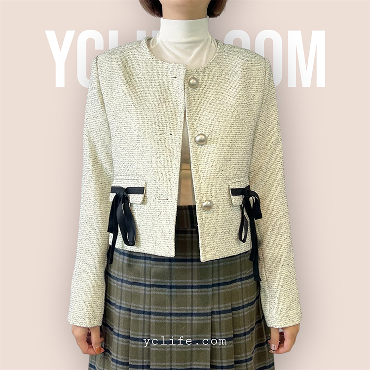 【平替款】巴黎蝴蝶結短版外套