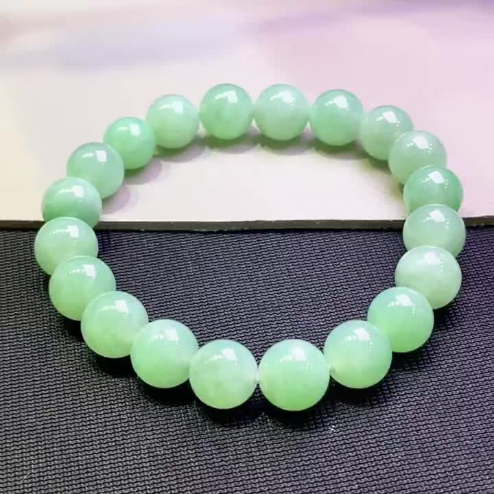 115425 翡翠珠子手串 (9.1mm直徑)