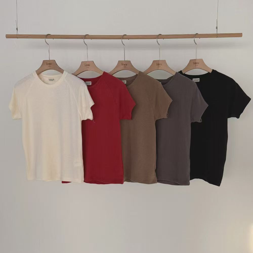 LF5209 輕羊毛短袖T恤 (優惠碼不適用)