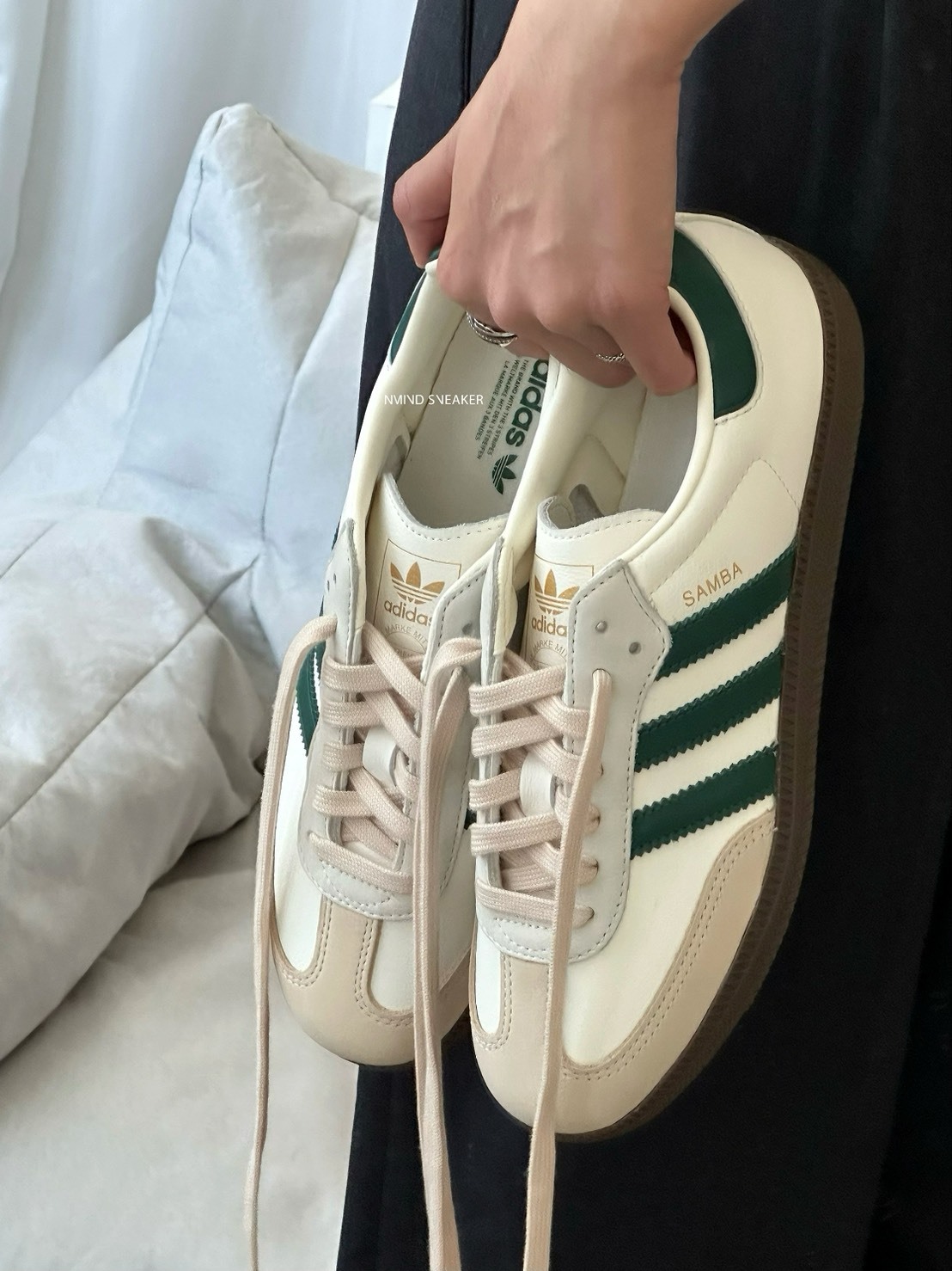 <出清最終彈🔥> 零碼-24cm-Adidas samba OG 燕麥奶綠🍵