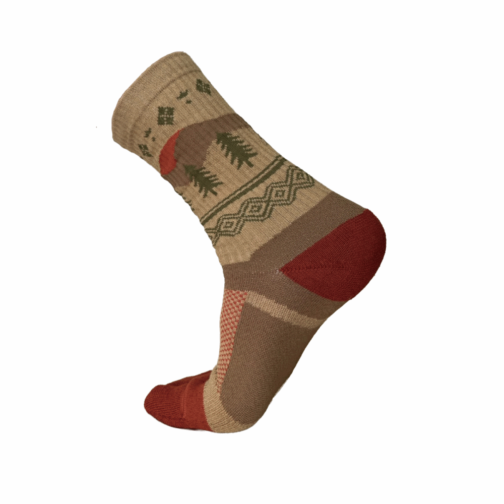 【URBAN EXIT】美麗諾羊毛分趾襪 黑、沙、綠 [兩入一組]