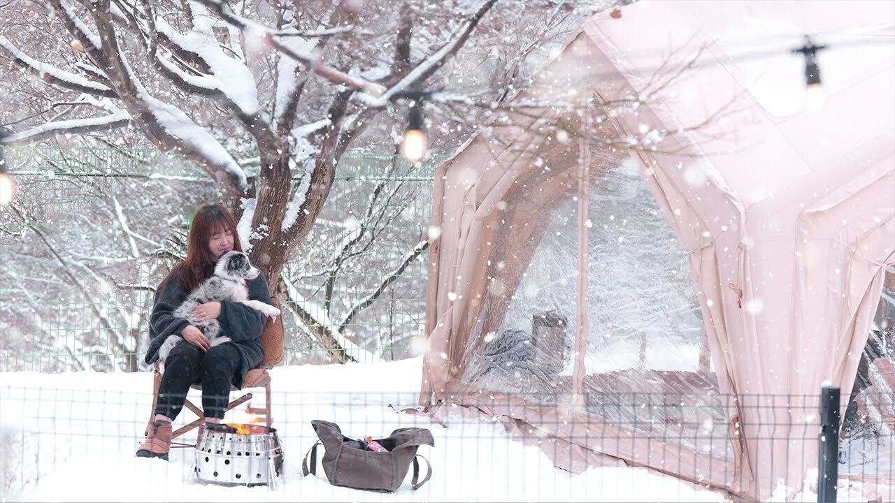 Coody HUB 樞紐｜和狗狗在雪地裡奔跑玩耍，再一起享受溫暖的露營時光